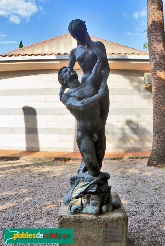 Tortosa - Jardins del Príncep. Escultura <i>Gengis Kan</i> (Foto: Albert Esteves, 2021) Tortosa - Jardins del Príncep. Escultura <i>Gengis Kan</i>
