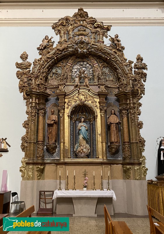 Jesús - Església de Sant Francesc. Retaule (Foto: Albert Esteves, 2021) Jesús - Església de Sant Francesc. Retaule