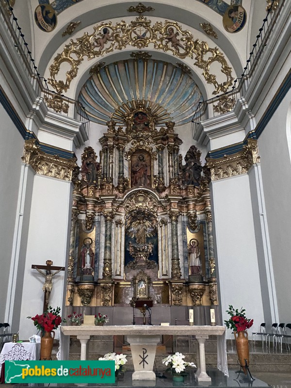 Jesús - Església de Sant Francesc. Retaule Major (Foto: Albert Esteves, 2021) Jesús - Església de Sant Francesc. Retaule Major