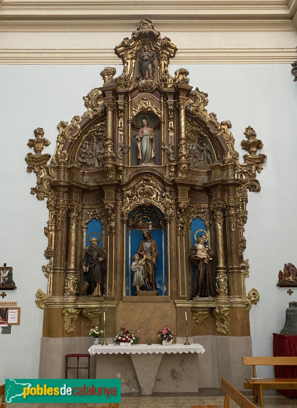 Jesús - Església de Sant Francesc. Retaule (Foto: Albert Esteves, 2021) Jesús - Església de Sant Francesc. Retaule