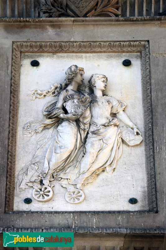 Barcelona - Monument a Antonio López. Rellu de Joan Roig Solé (Foto: Albert Esteves, 2021) Barcelona - Monument a Antonio López. Rellu de Joan Roig Solé