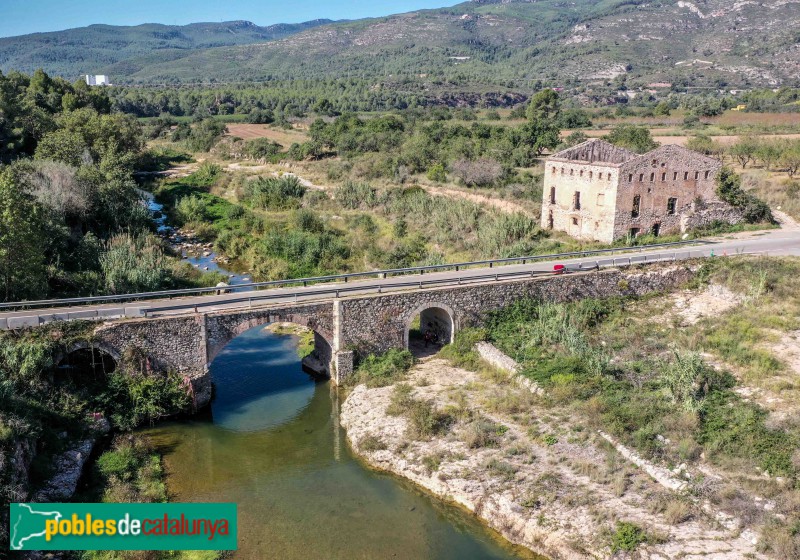 Valls - Pont de Goi i molí (Foto: Francesc Vidal-Barraquer, 2021) Valls - Pont de Goi i molí