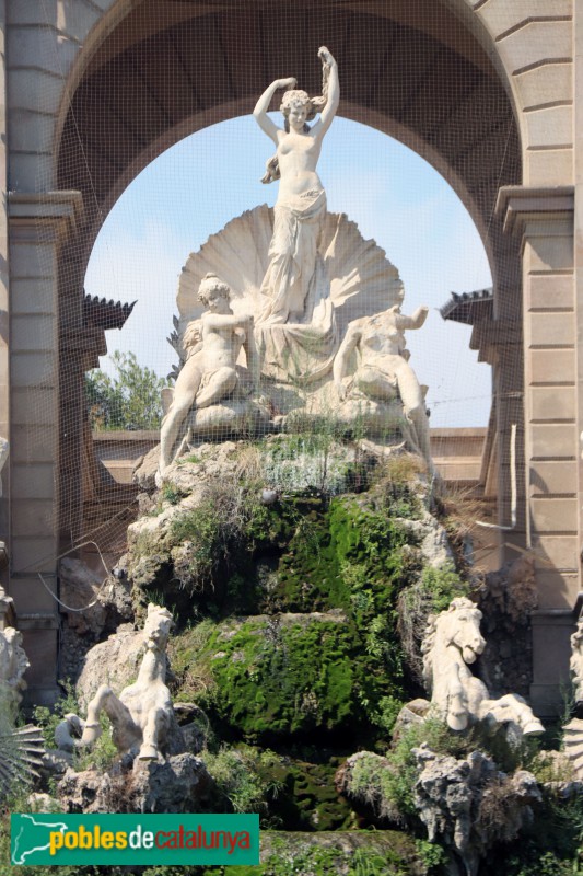 Barcelona - Parc de la Ciutadella. Cascada. El Naixement de Venus (Foto: Albert Esteves, 2021) Barcelona - Parc de la Ciutadella. Cascada. El Naixement de Venus