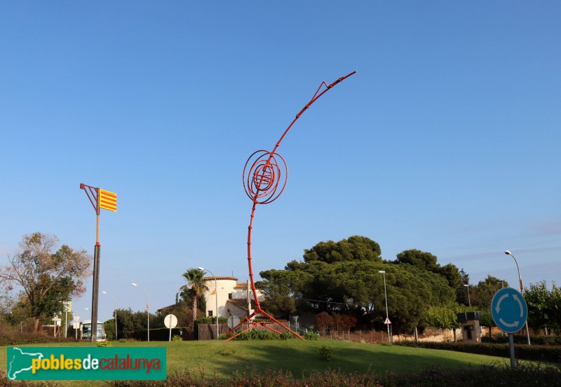 Vilassar de Dalt - Escultura de la Rotonda (Foto: Albert Esteves, 2021) Vilassar de Dalt - Escultura de la Rotonda