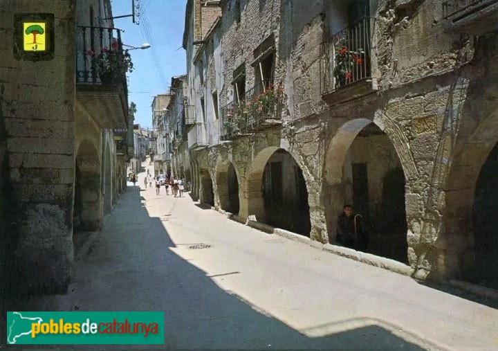 Juneda - Carrer dels Porxos. Postal antiga Juneda - Carrer dels Porxos. Postal antiga