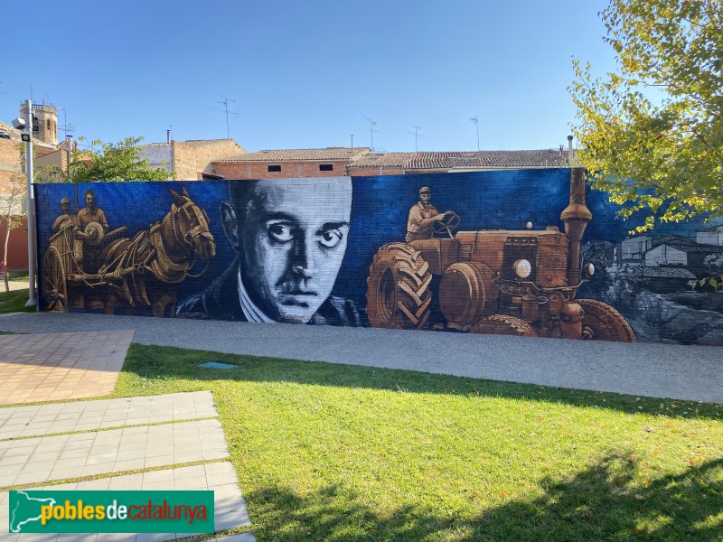 Juneda - Mural del Parc U d'Octubre (Foto: Albert Esteves, 2021) Juneda - Mural del Parc U d'Octubre
