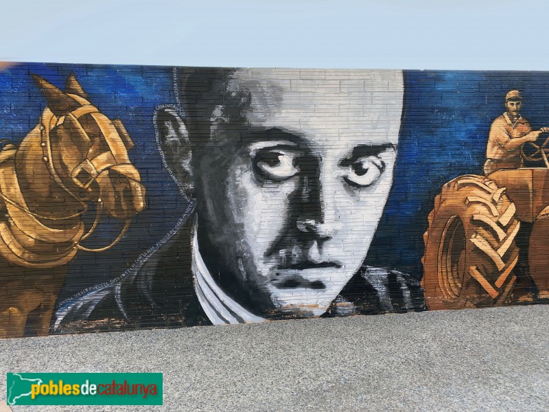 Juneda - Mural del Parc U d'Octubre (Foto: Albert Esteves, 2021) Juneda - Mural del Parc U d'Octubre