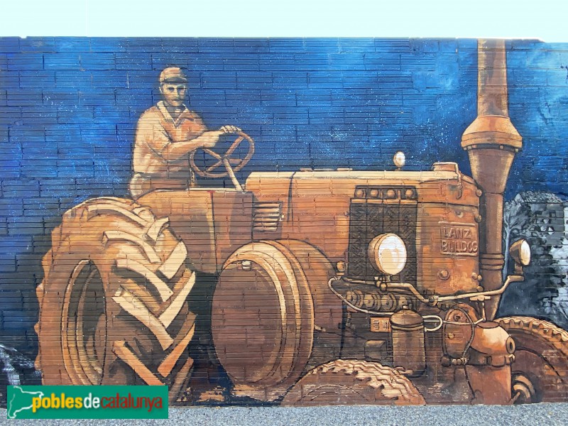 Juneda - Mural del Parc U d'Octubre (Foto: Albert Esteves, 2021) Juneda - Mural del Parc U d'Octubre