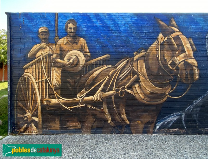 Juneda - Mural del Parc U d'Octubre (Foto: Albert Esteves, 2021) Juneda - Mural del Parc U d'Octubre