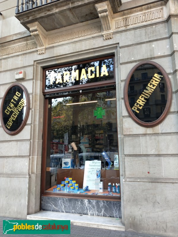 Barcelona - Farmàcia Galup (Foto: Anna Corcoll, 2021) Barcelona - Farmàcia Galup