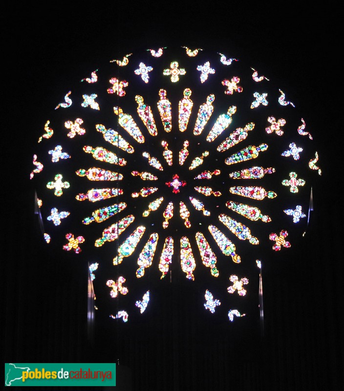 Granollers - Església de Sant Esteve. Rosassa (Foto: Albert Esteves, 2021) Granollers - Església de Sant Esteve. Rosassa