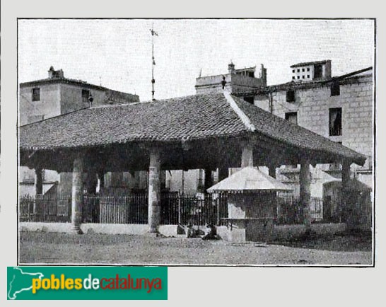 Granollers - Porxada. Postal antiga Granollers - Porxada. Postal antiga