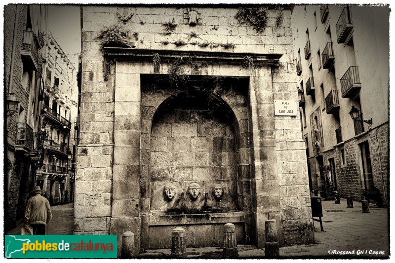 Barcelona - Font gòtica de la plaça Sant Just (Foto: Rossend Gri, 2021) Barcelona - Font gòtica de la plaça Sant Just