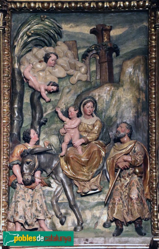 La Roca del Vallès - Retaule de Sant Sadurní. Fugida a Egipte (Foto: Albert Esteves, 2021) La Roca del Vallès - Retaule de Sant Sadurní. Fugida a Egipte
