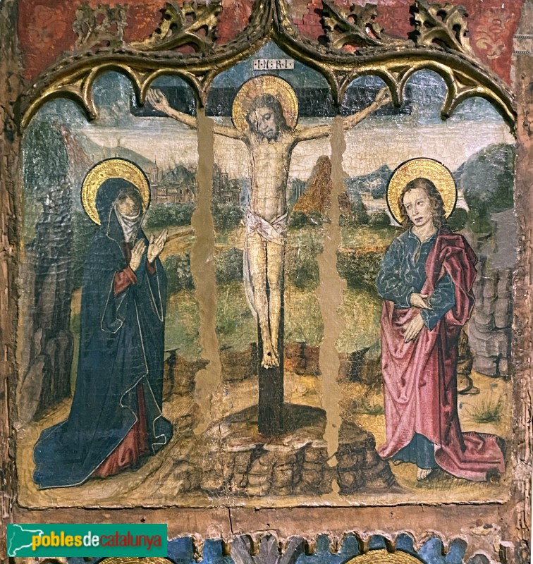 Museu Diocesà - Retaule de les Santes Justa i Rufina. Calvari (Foto: Albert Esteves, 2022) Museu Diocesà - Retaule de les Santes Justa i Rufina. Calvari