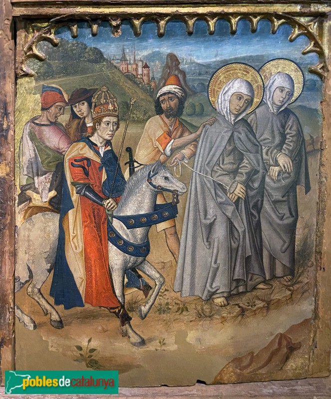 Museu Diocesà - Retaule de les Santes Justa i Rufina. Les santes conduïdes a Sierra Morena (Foto: Albert Esteves, 2022) Museu Diocesà - Retaule de les Santes Justa i Rufina. Les santes conduïdes a Sierra Morena