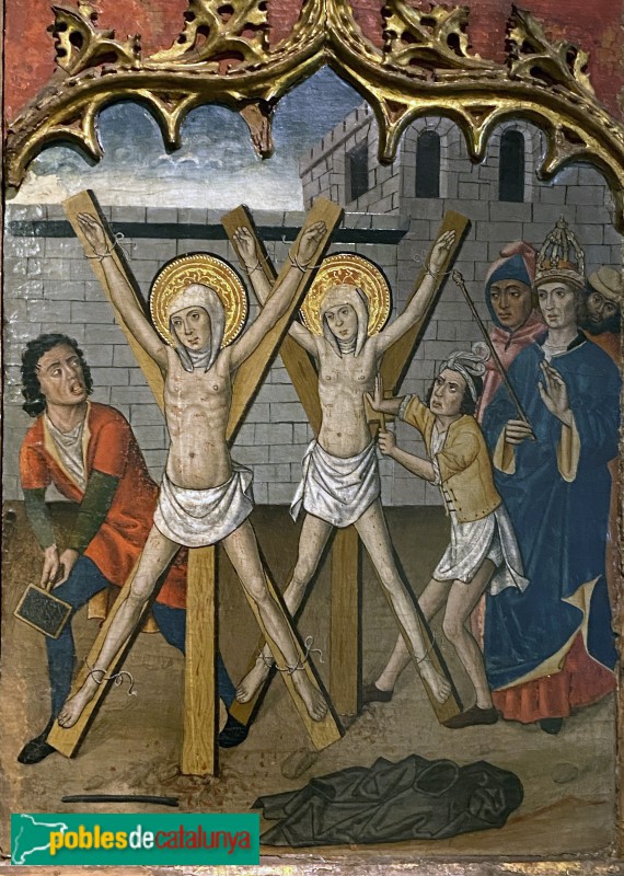 Museu Diocesà - Retaule de les Santes Justa i Rufina. Martiri de les santes (Foto: Albert Esteves, 2022) Museu Diocesà - Retaule de les Santes Justa i Rufina. Martiri de les santes