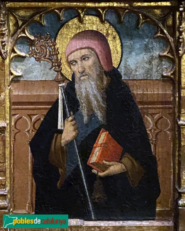 Museu Diocesà - Retaule de les Santes Justa i Rufina. Sant Antoni Abat (Foto: Albert Esteves, 2022) Museu Diocesà - Retaule de les Santes Justa i Rufina. Sant Antoni Abat