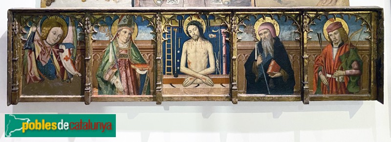 Museu Diocesà - Retaule de les Santes Justa i Rufina. Predel·la (Foto: Albert Esteves, 2022) Museu Diocesà - Retaule de les Santes Justa i Rufina. Predel·la