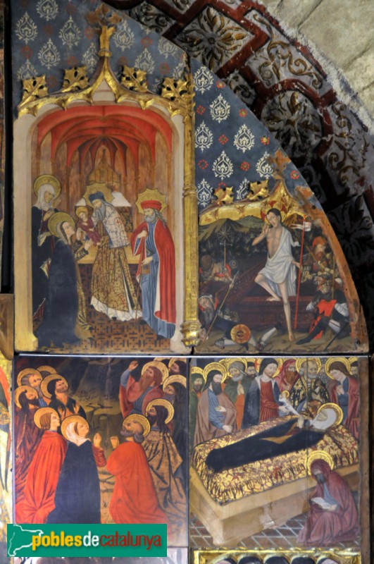 Arties - Església de Santa Maria: retaule gòtic (Foto: Joan Sànchez Sabé, 2014) Arties - Església de Santa Maria: retaule gòtic