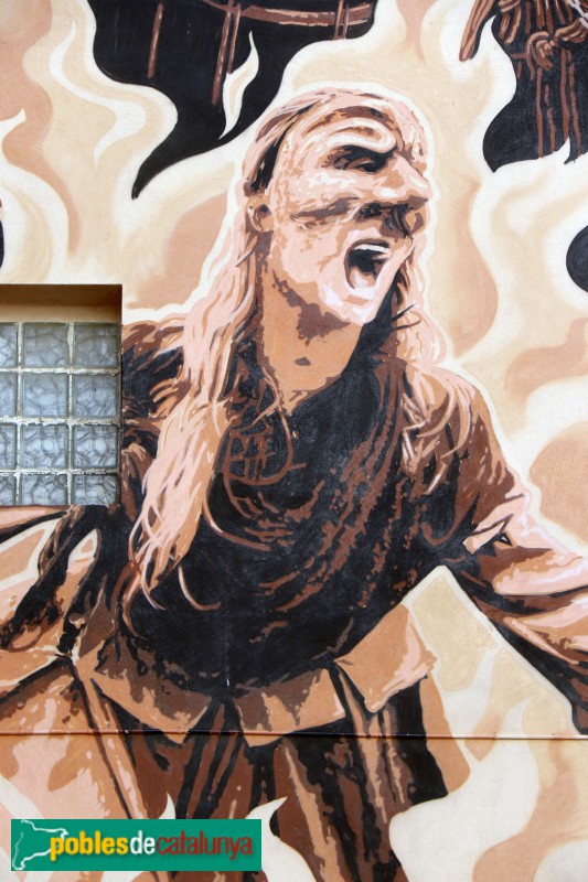 Caldes de Montbui - Mural de l'Escaldarium (Foto: Albert Esteves, 2022) Caldes de Montbui - Mural de l'Escaldarium