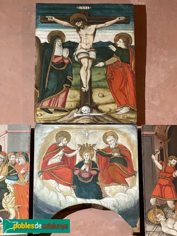 Retaule de Sant Sebastià de Montmajor (Foto: Albert Esteves, 2022) Retaule de Sant Sebastià de Montmajor