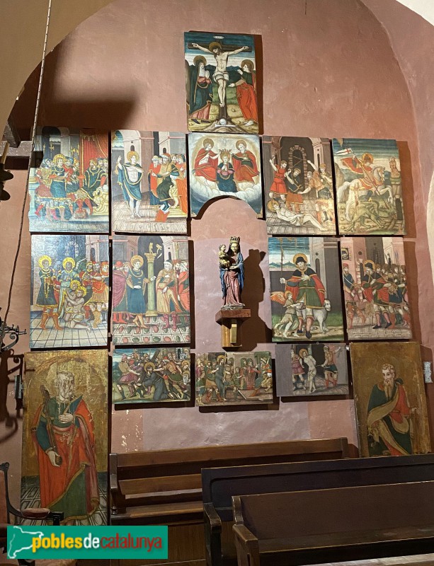 Caldes de Montbui - Retaule de Sant Sebastià de Montmajor (Foto: Albert Esteves, 2022) Caldes de Montbui - Retaule de Sant Sebastià de Montmajor