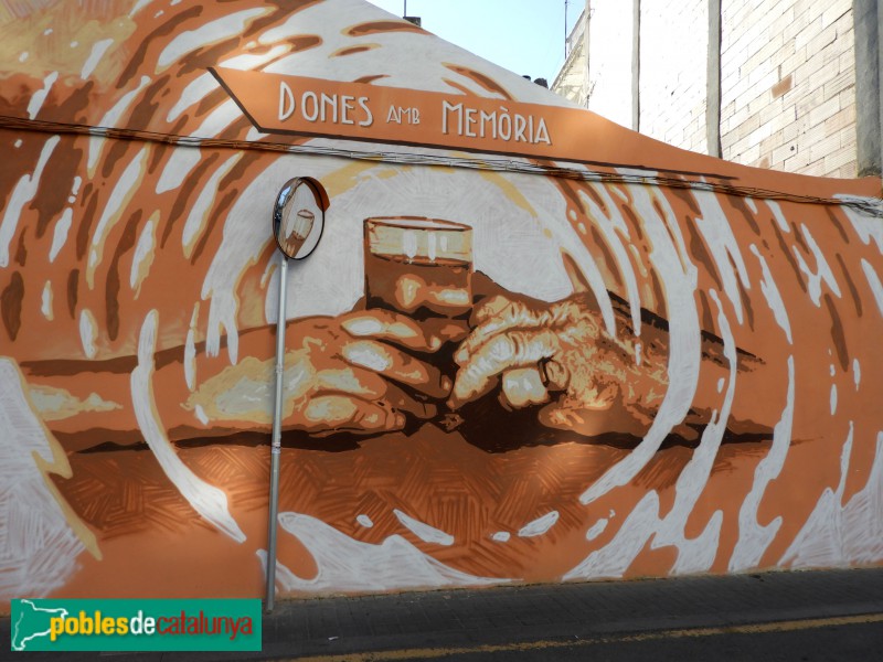 Vilanova i la Geltrú - Mural Dones amb Memòria (Foto: Valentí Pons, 2022) Vilanova i la Geltrú - Mural Dones amb Memòria