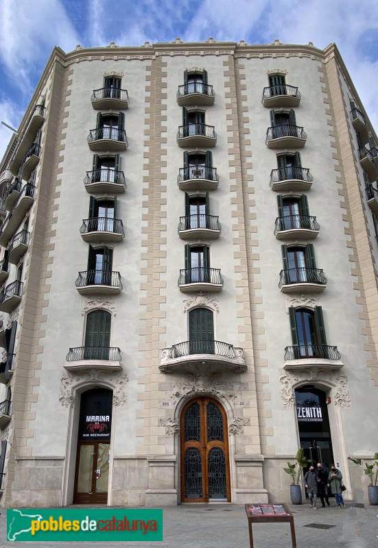 Barcelona - Gran Via, 633 (Foto: Albert Esteves, 2022) Barcelona - Gran Via, 633