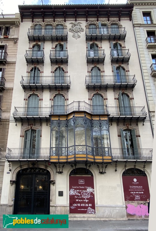 Barcelona - Gran Via, 658 (Casa Ramon Oller) (Foto: Albert Esteves, 2022) Barcelona - Gran Via, 658 (Casa Ramon Oller)