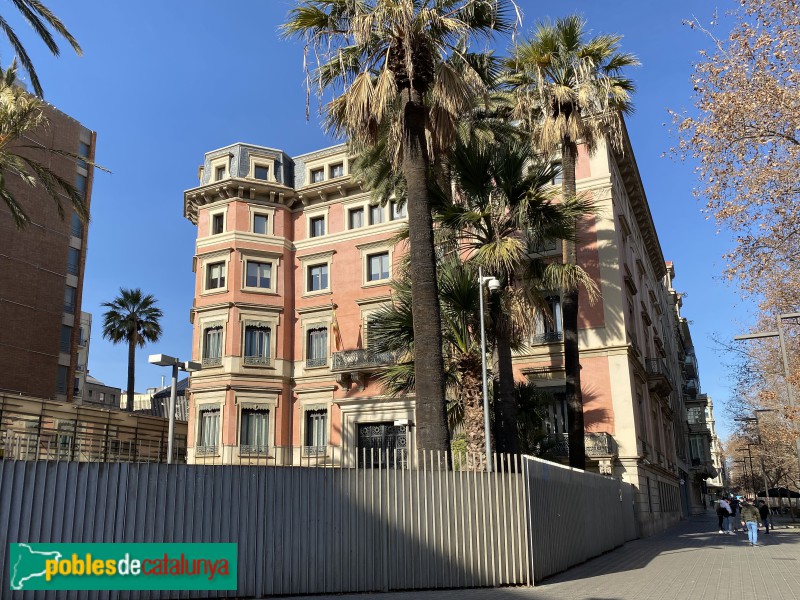 Barcelona - Palau del marquès de Santa Isabel (Foto: Albert Esteves, 2022) Barcelona - Palau del marquès de Santa Isabel