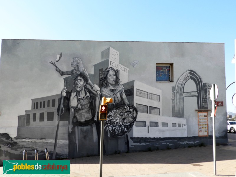 Sant Adrià de Besòs - Mural Anacronismes (Foto: Valentí Pons, 2022) Sant Adrià de Besòs - Mural Anacronismes