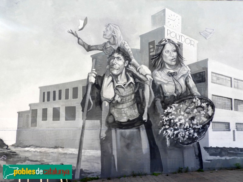 Sant Adrià de Besòs - Mural Anacronismes (Foto: Valentí Pons, 2022) Sant Adrià de Besòs - Mural Anacronismes