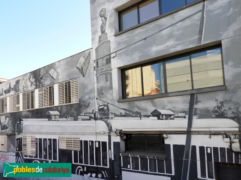 Sant Adrià de Besòs - Mural Anacronismes (Foto: Valentí Pons, 2022) Sant Adrià de Besòs - Mural Anacronismes