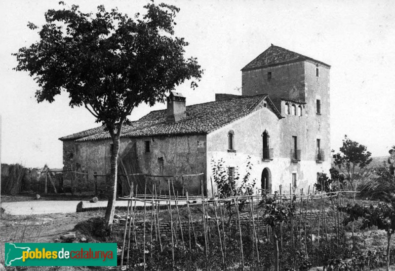 Mollet del Vallès - Can Borrell (Foto: Eduard Marí - Arxiu fotogràfic Centre Centre Excursionista de Catalunya-, c.1927) Mollet del Vallès - Can Borrell