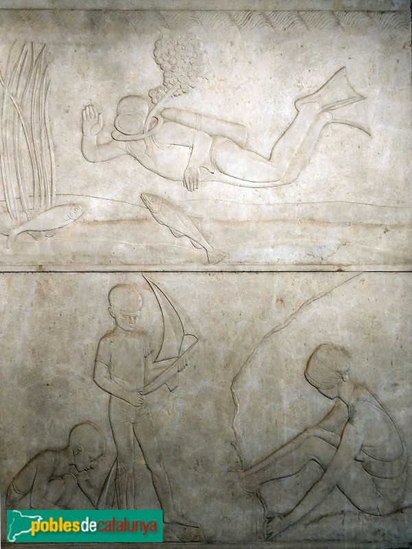 Barcelona - Diagonal, 614. Baixrelleus de Joan Rebull (Foto: Anna Corcoll, 2022) Barcelona - Diagonal, 614. Baixrelleus de Joan Rebull