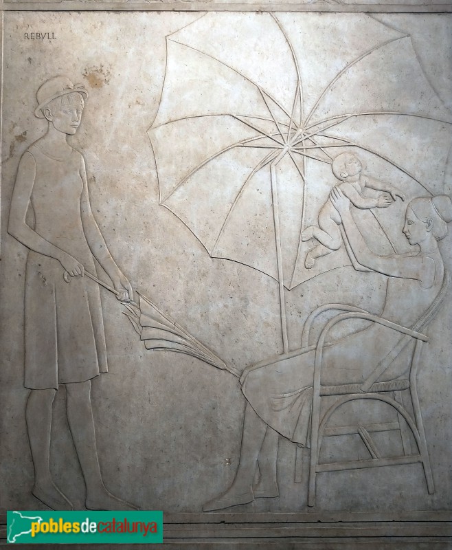 Barcelona - Diagonal, 614. Baixrelleus de Joan Rebull (Foto: Anna Corcoll, 2022) Barcelona - Diagonal, 614. Baixrelleus de Joan Rebull