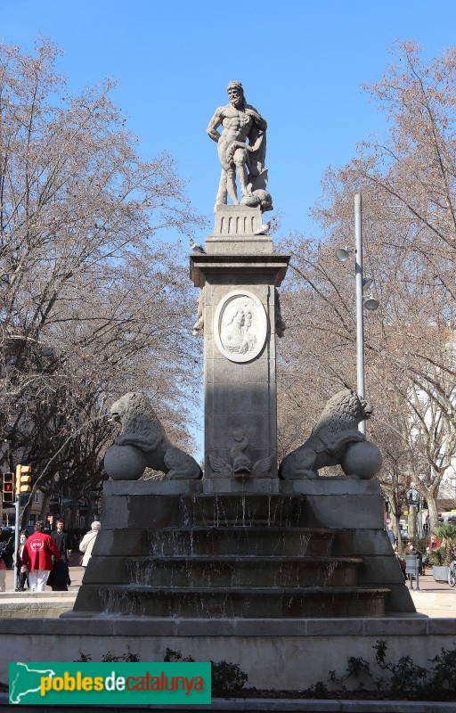 Barcelona - Font d'Hèrcules (Foto: Albert Esteves, 2022) Barcelona - Font d'Hèrcules