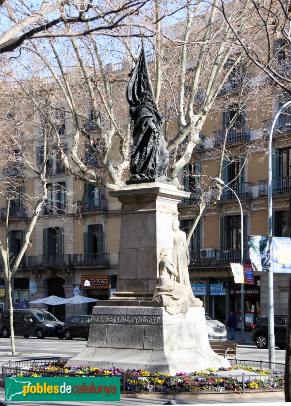 Barcelona - Monument a Rafael Casanova (Foto: Albert Esteves, 2022) Barcelona - Monument a Rafael Casanova