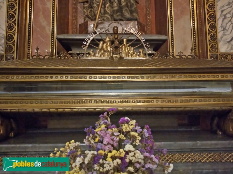 Barcelona - Església del Sagrat Cor de Jesús. Espasa de sant Ignasi (Foto: Anna Corcoll, 2022) Barcelona - Església del Sagrat Cor de Jesús. Espasa de sant Ignasi