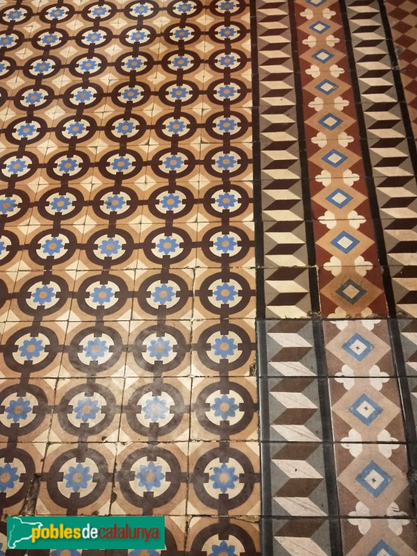 Barcelona - Can Deu. Detall terra hidràulic (Foto: Anna Corcoll, 2022) Barcelona - Can Deu. Detall terra hidràulic