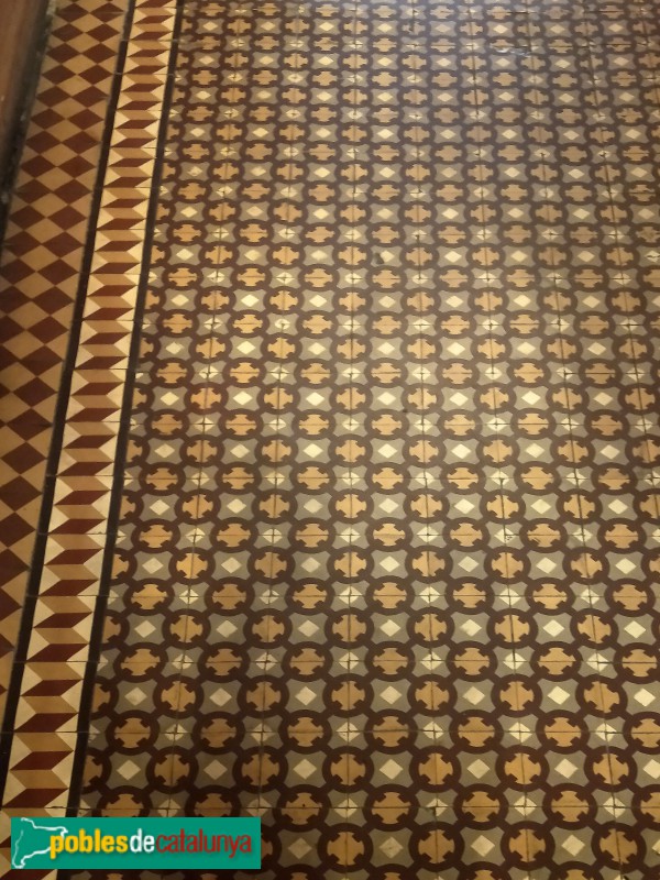 Barcelona - Can Deu. Detall terra hidràulic (Foto: Anna Corcoll, 2022) Barcelona - Can Deu. Detall terra hidràulic