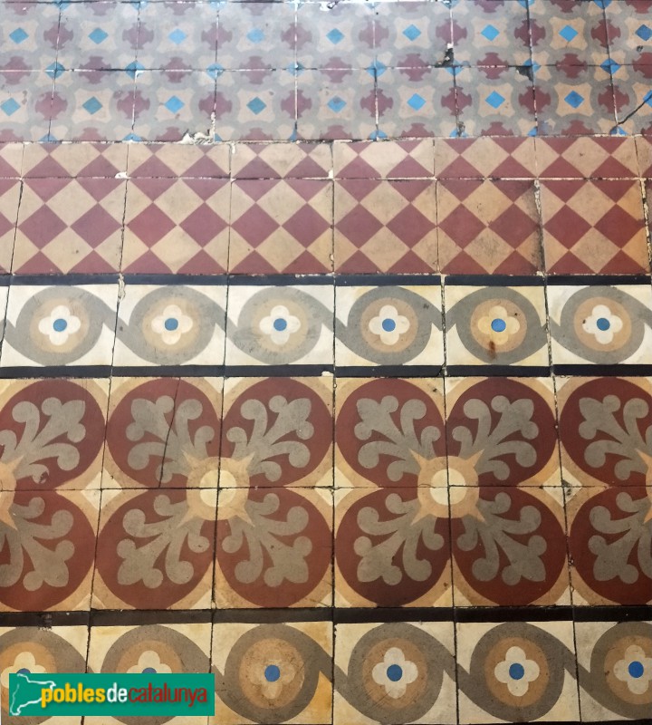 Barcelona - Can Deu. Detall terra hidràulic (Foto: Anna Corcoll, 2022) Barcelona - Can Deu. Detall terra hidràulic