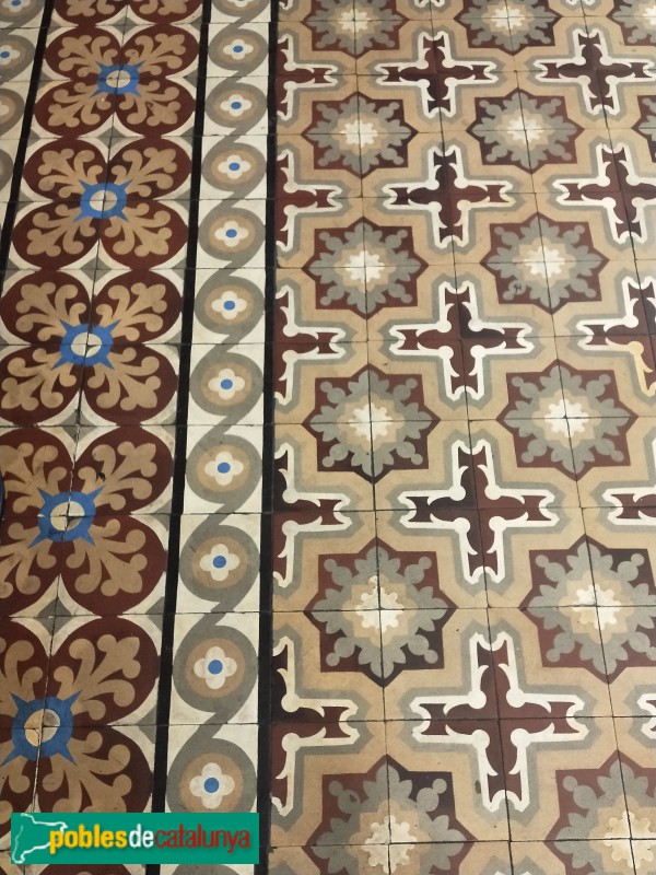 Barcelona - Can Deu. Detall terra hidràulic (Foto: Anna Corcoll, 2022) Barcelona - Can Deu. Detall terra hidràulic