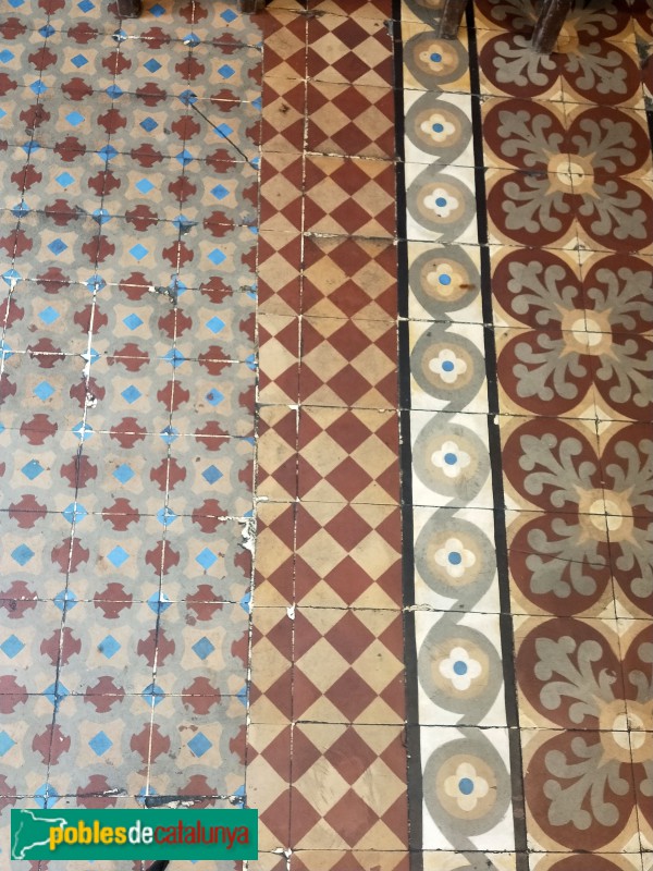 Barcelona - Can Deu. Detall terra hidràulic (Foto: Anna Corcoll, 2022) Barcelona - Can Deu. Detall terra hidràulic
