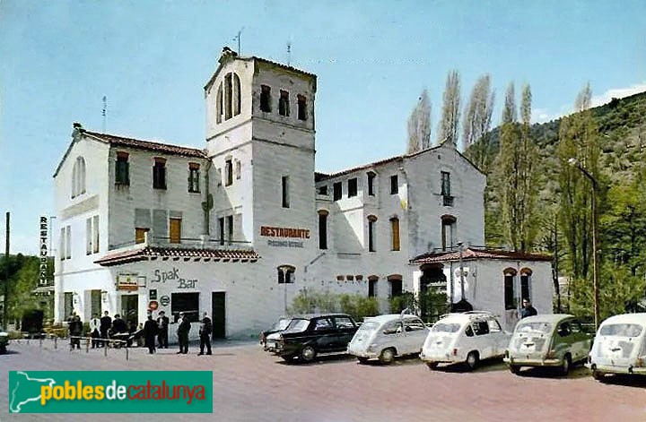Figaró-Montmany - Hotel Congost. Postal antiga (Foto: Albert Esteves, 2022) Figaró-Montmany - Hotel Congost. Postal antiga