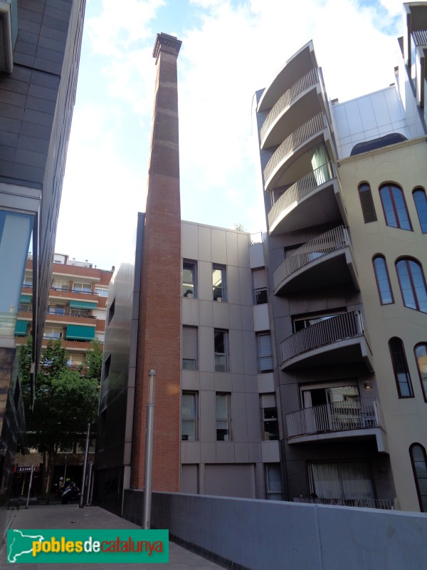 Barcelona - Fàbrica Bayer. Interior illa (Foto: Sergi Suárez, 2022) Barcelona - Fàbrica Bayer. Interior illa