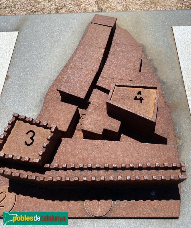 Poblat ibèric del Castellot de la Roca Roja. Maqueta (Foto: Albert Esteves, 2022) Poblat ibèric del Castellot de la Roca Roja. Maqueta