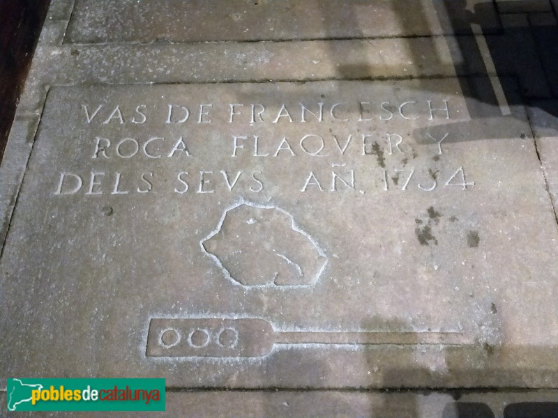 Capella de Santa Llúcia. Vas de Francesc Roca (Foto: Anna Corcoll, 2022) Capella de Santa Llúcia. Vas de Francesc Roca