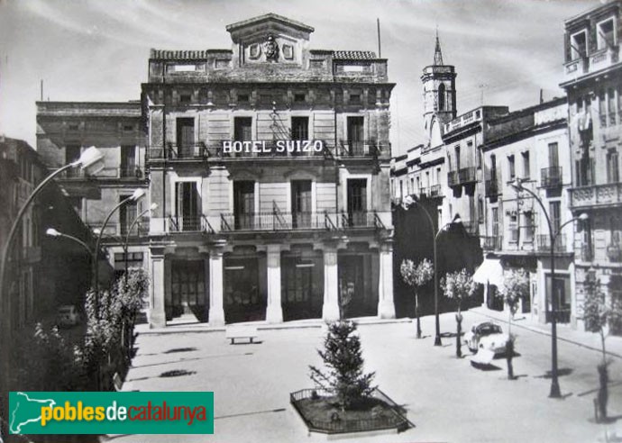 Sant Celoni - Hotel Suís. Postal antiga Sant Celoni - Hotel Suís. Postal antiga